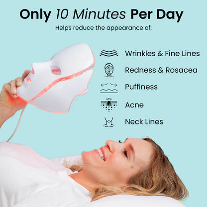 Colorful LED Face Mask for Skin Renewal