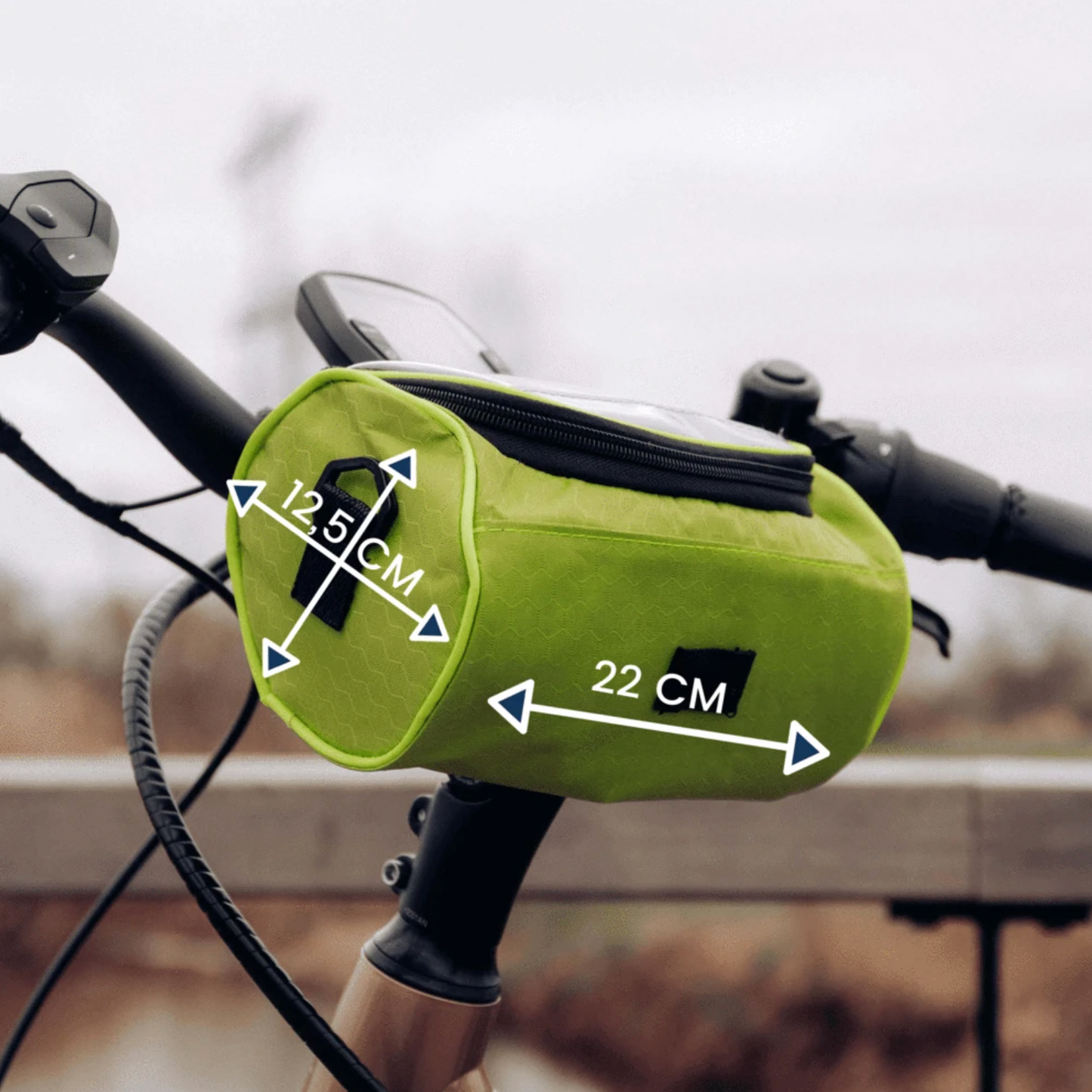 Waterproof Bike Phone Mount Pouch Easy Access