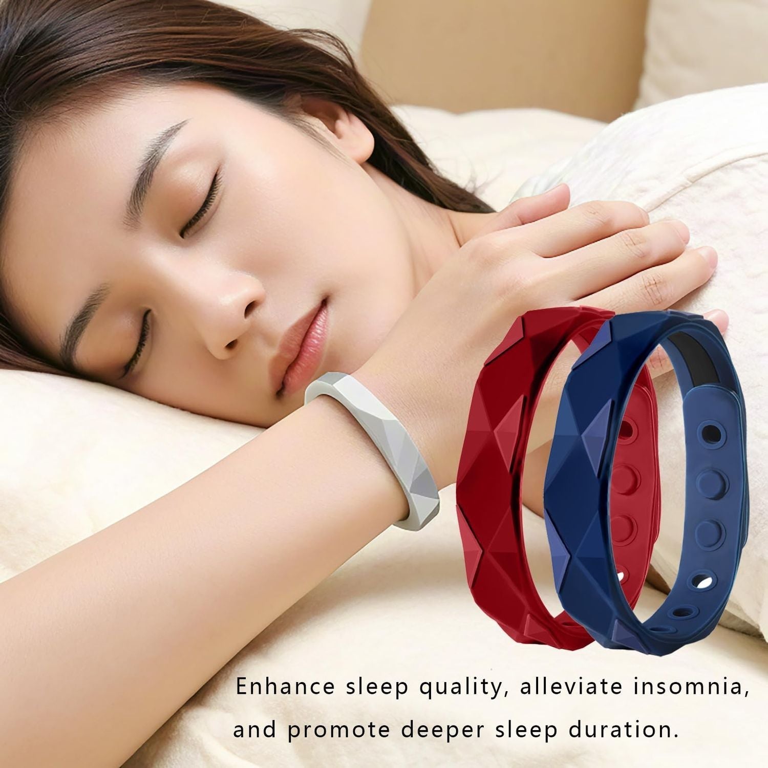 Far Infrared Anti Static Negative Ion Bracelet - Waterproof Silicone Lovers Bracelet Anti Fatigue, Sports Wristband