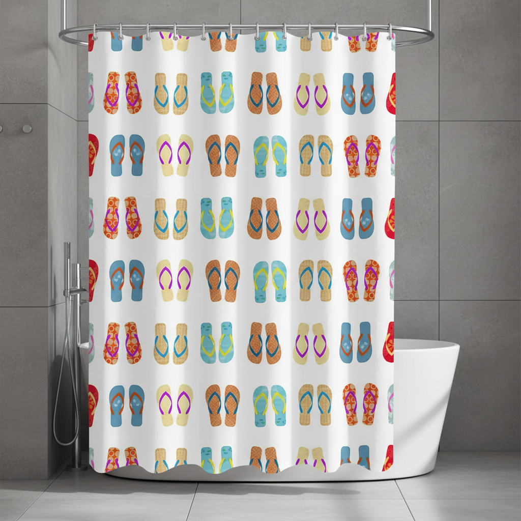 Vibrant Waterproof Shower Curtain - Pexav