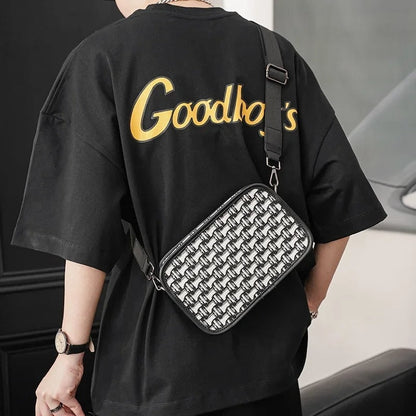 Stylish Men's Canvas Sling Cross Body Bag - Pexav