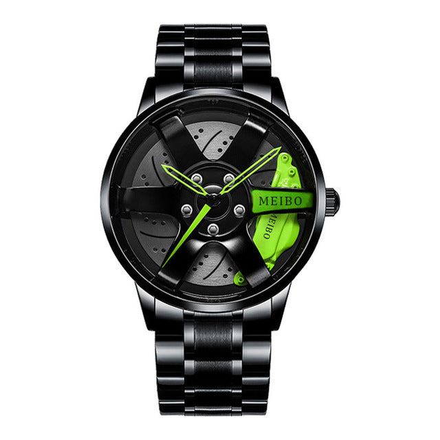 Water Resistant Sports Car Theme Mens Watch