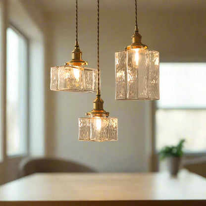 Vintage Style Hanging Glass Lamp - Pexav