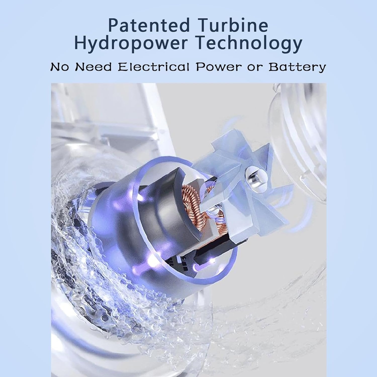Faucet Water Filter with LED Display – Reduces Lead & Chlorine, Easy Sink Installation and UV Blue Light Sterilization