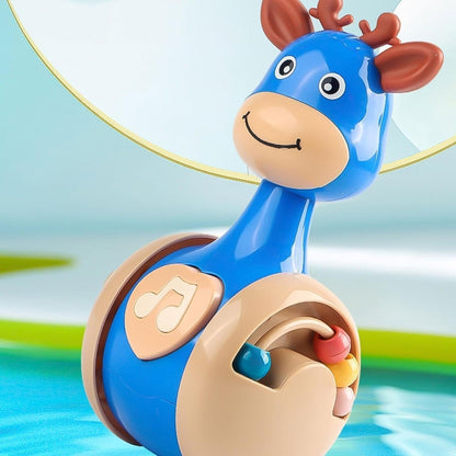 Fawn Sliding Tumbler with Cute Deer Design, Push-and-Crawl Toy, Safe for Months 1+