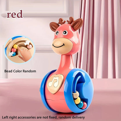 Fawn Sliding Tumbler with Cute Deer Design, Push-and-Crawl Toy, Safe for Months 1+