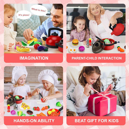 Fidelity Cooking Toys with Highly Simulated, Diverse Accessories, Suitable at Home or School, Safe for Ages 3+