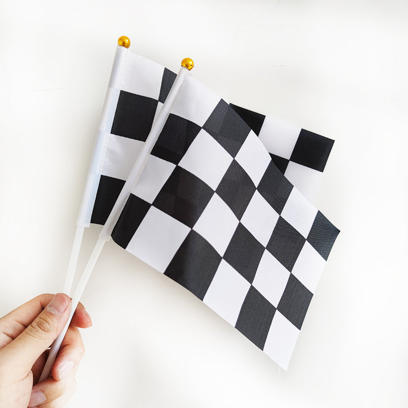 Small Racing Checkered Flags and Cone Kit