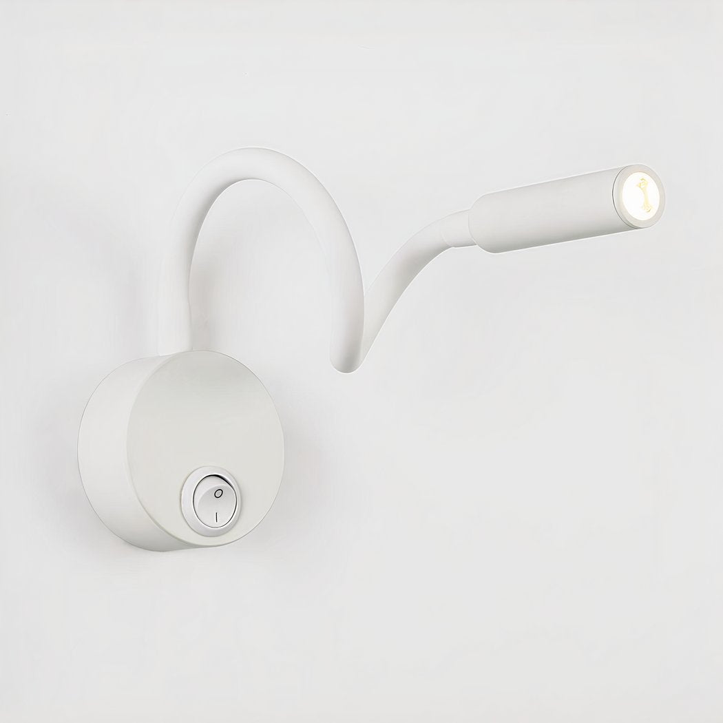 Flexible Wall-Mounted LED Reading Light with Switch – Adjustable 360° Bedside Wall Lamp 2