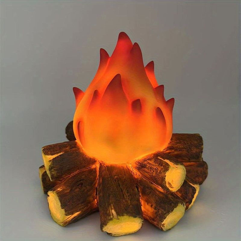 Warm Ambient LED Fire Lamp - Pexav