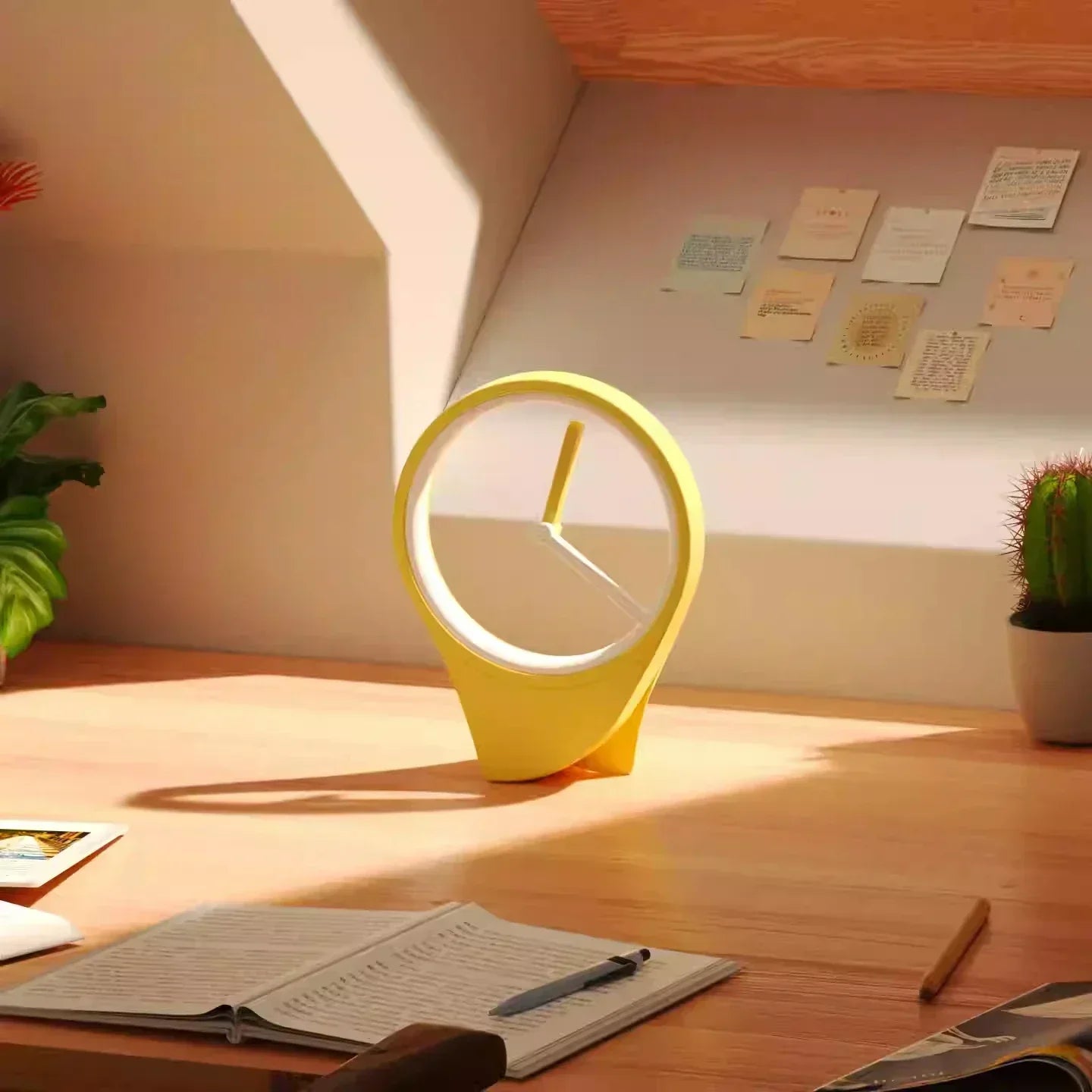 Sleek LED Wall Clock with USB Charging - Pexav
