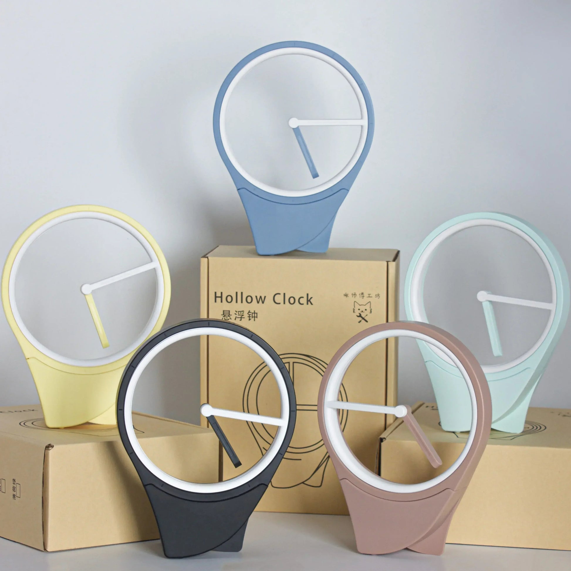 Floating LED Clock with Modern Design and USB Power – Unique Timepiece for Creative Interiors 4