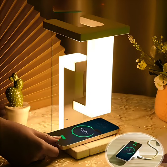Slim LED Desk Lamp with Wireless Charger - Pexav