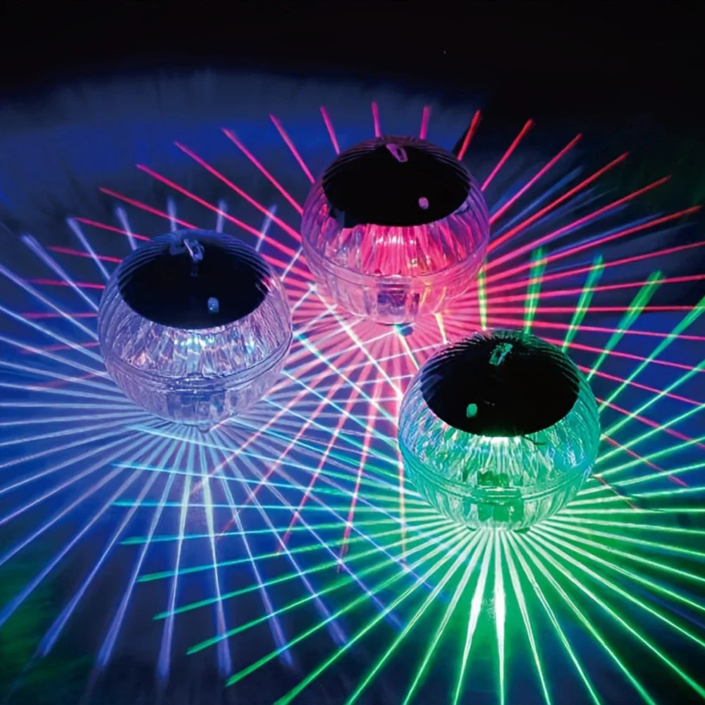 Colorful Outdoor Solar Powered LED Pool Light - Pexav
