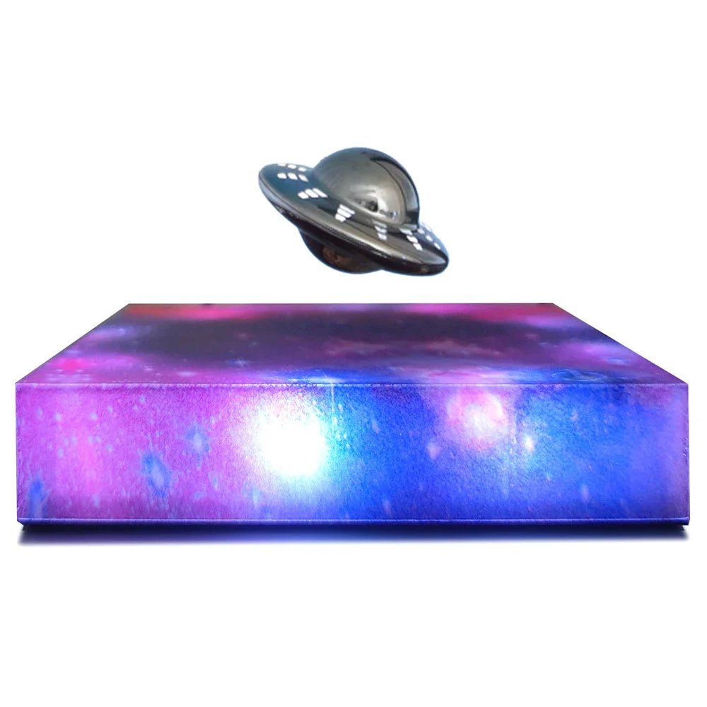 Floating Spaceship LED Night Light with Magnetic Levitation – Modern Home Decor for Soft Ambient Glow 4
