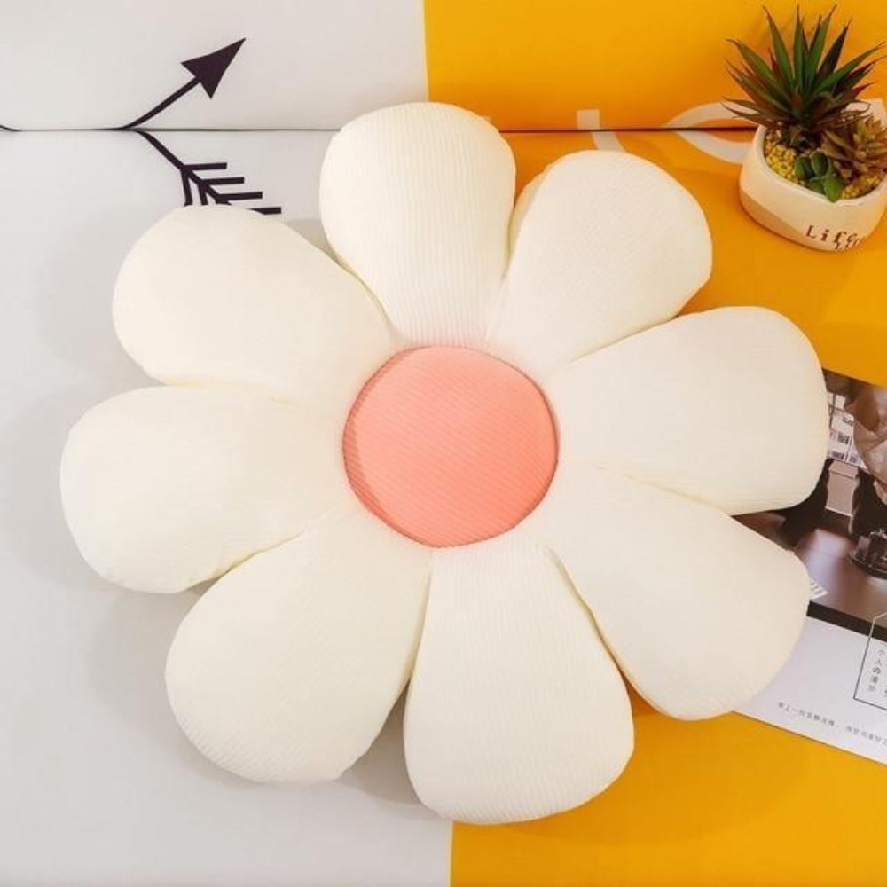 Soft Floral Throw Pillow for Home Decoration - Pexav