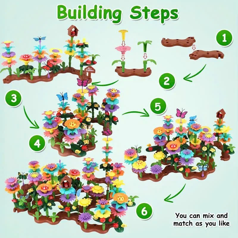 Flower Building Blocks Set – Educational STEM Toy