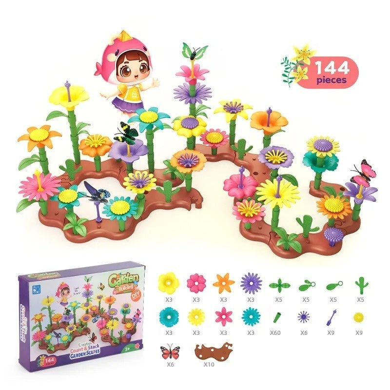 Flower Building Blocks Set – Educational STEM Toy