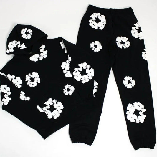 Casual Floral Sport Tracksuit - Pexav