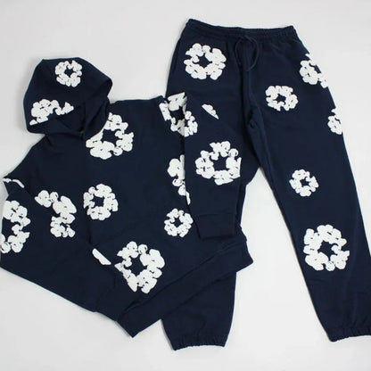 Casual Floral Sport Tracksuit