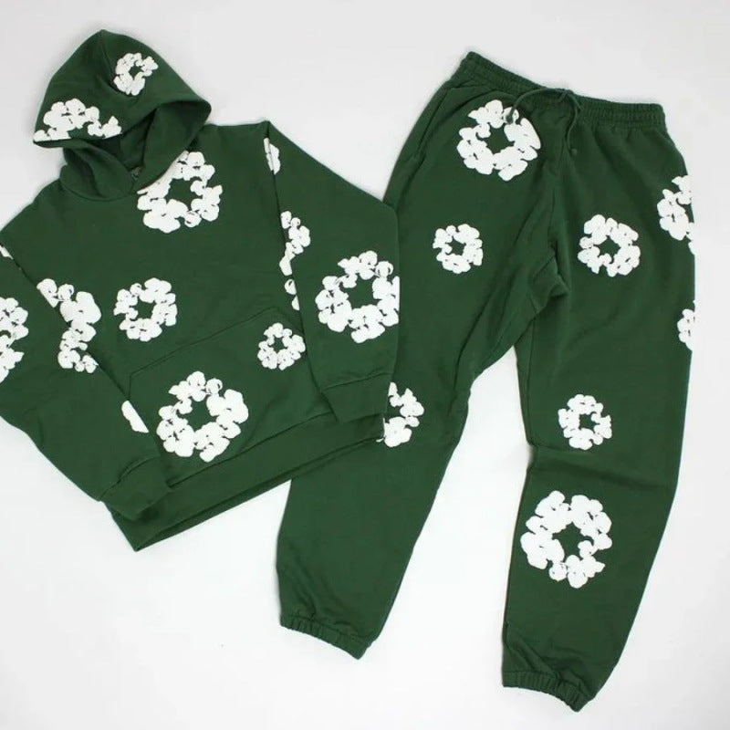 Casual Floral Sport Tracksuit