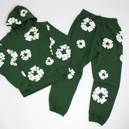 Casual Floral Sport Tracksuit