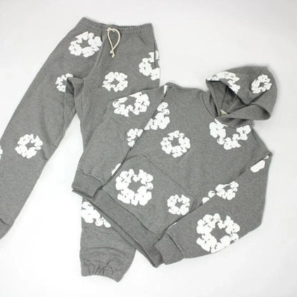 Casual Floral Sport Tracksuit