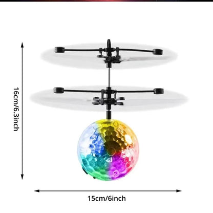 Flying orb ball with LED Light, Gesture Control and USB Rechargeable, Safe for Kids 14+