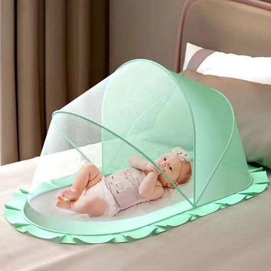 Portable Baby Bed with Canopy and Comfort Mattress - Pexav