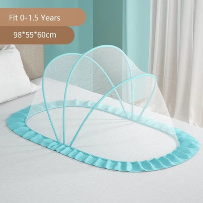 Foldable Baby Crib with Mosquito Net and Soft Mattress Set, Cute Unisex Designs, Safe Cozy Sleep Anywhere