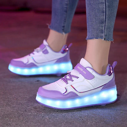 Comfortable LED Light Up Kids Sneakers