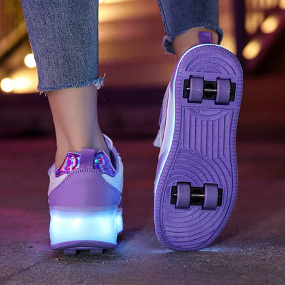 Comfortable LED Light Up Kids Sneakers