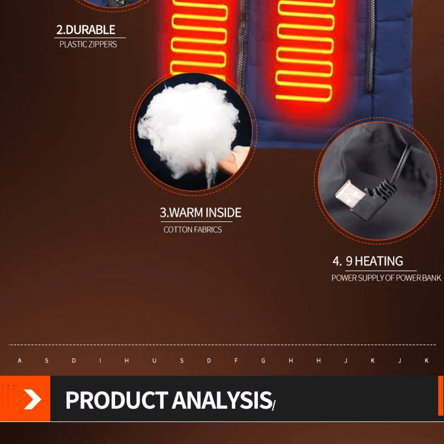 Warm USB Heated Jacket for Men and Women