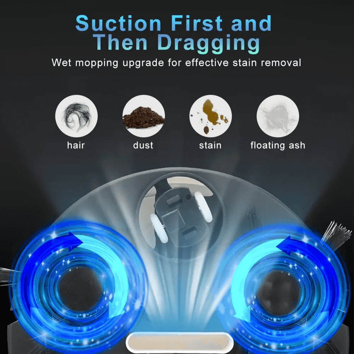 Wi-Fi Smart Vacuum and Mop with Advanced Navigation