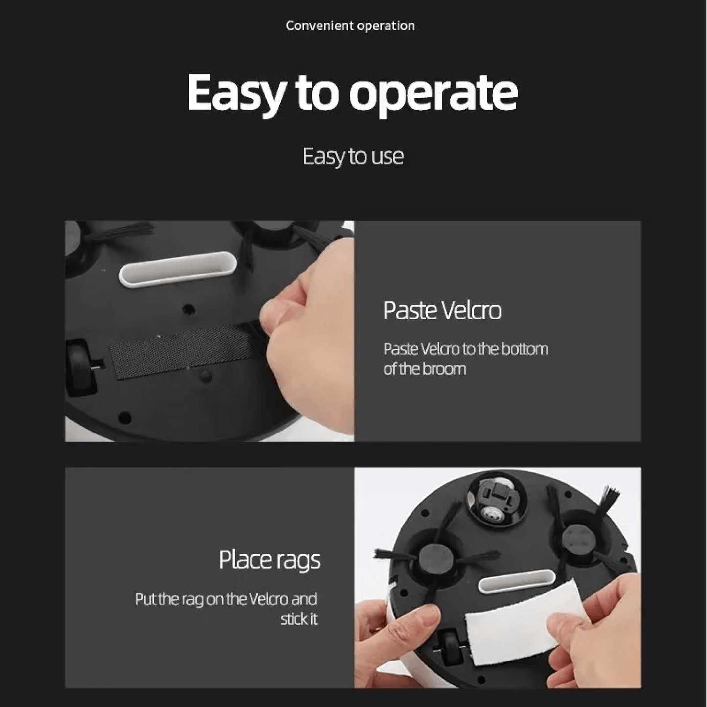 Wi-Fi Smart Vacuum and Mop with Advanced Navigation