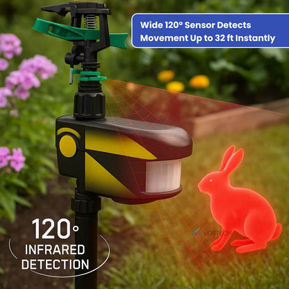 Automatic Outdoor Sprinkler with Pest Repellent Sensor