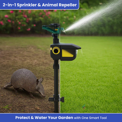 Automatic Outdoor Sprinkler with Pest Repellent Sensor