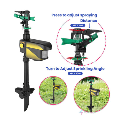 Automatic Outdoor Sprinkler with Pest Repellent Sensor