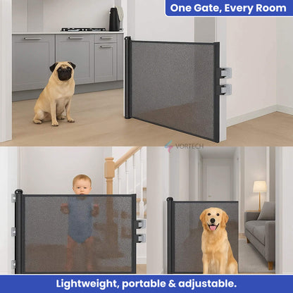 Easy Install Baby Pet Gate for Doors and Stairs