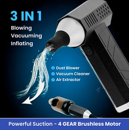 Compact Cordless Auto Vacuum Cleaner