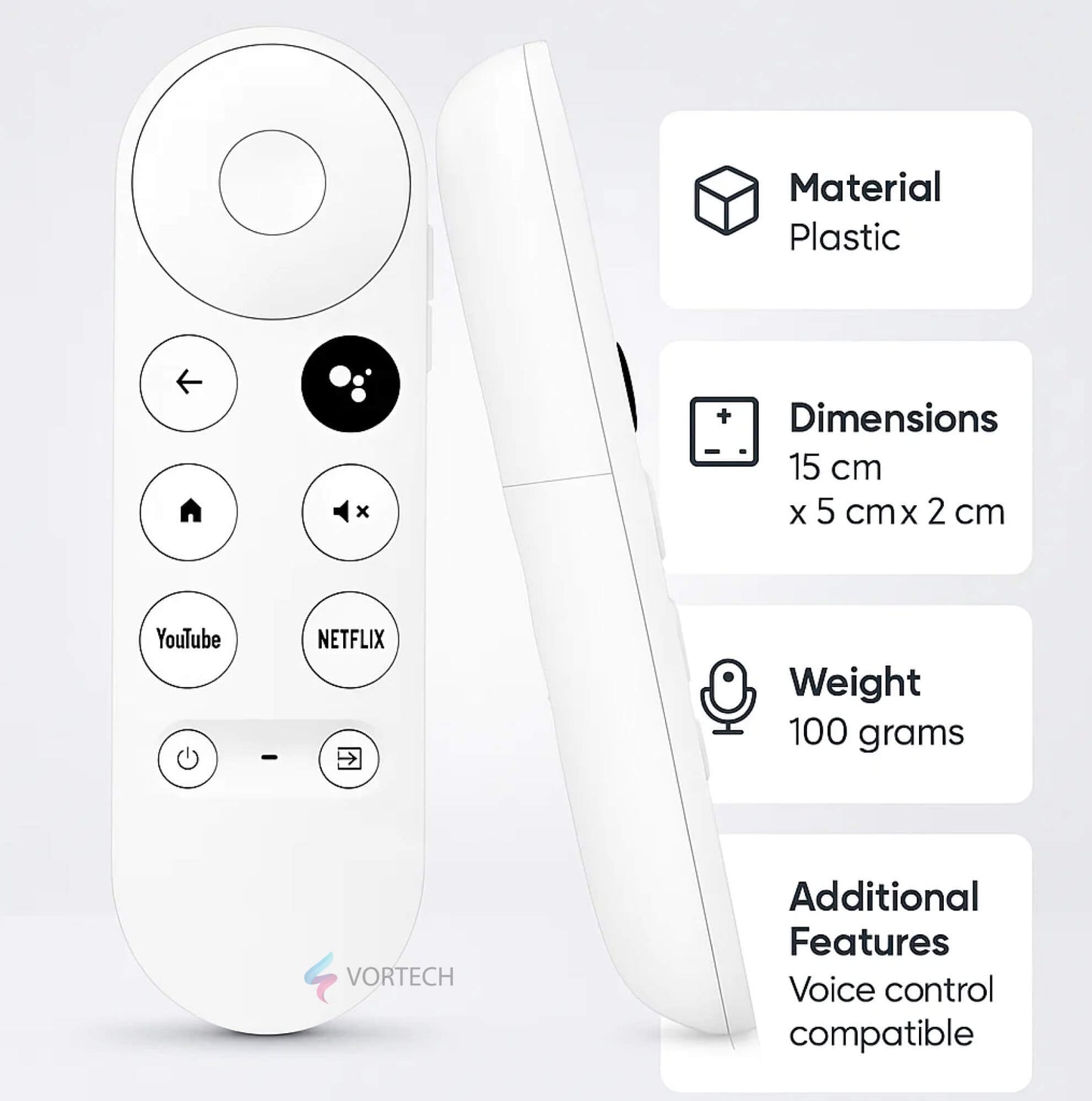 Simple Chromecast 4 Control Remote for Easy Streaming