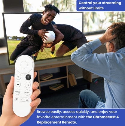 Simple Chromecast 4 Control Remote for Easy Streaming