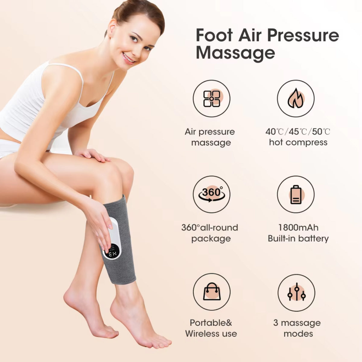 Warm Leg Massager for Pain Relief and Relaxation