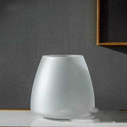 Frosted Glass Vase Nordic Style Home Decor