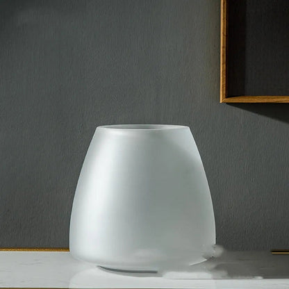 Frosted Glass Vase Nordic Style Home Decor