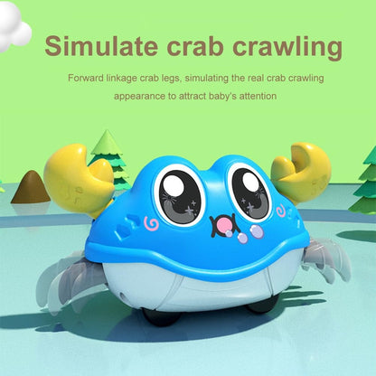 Fun Moving Crab Toy for Active Play, Double Loop Running, Crawling Game, Safe for 6 Months+