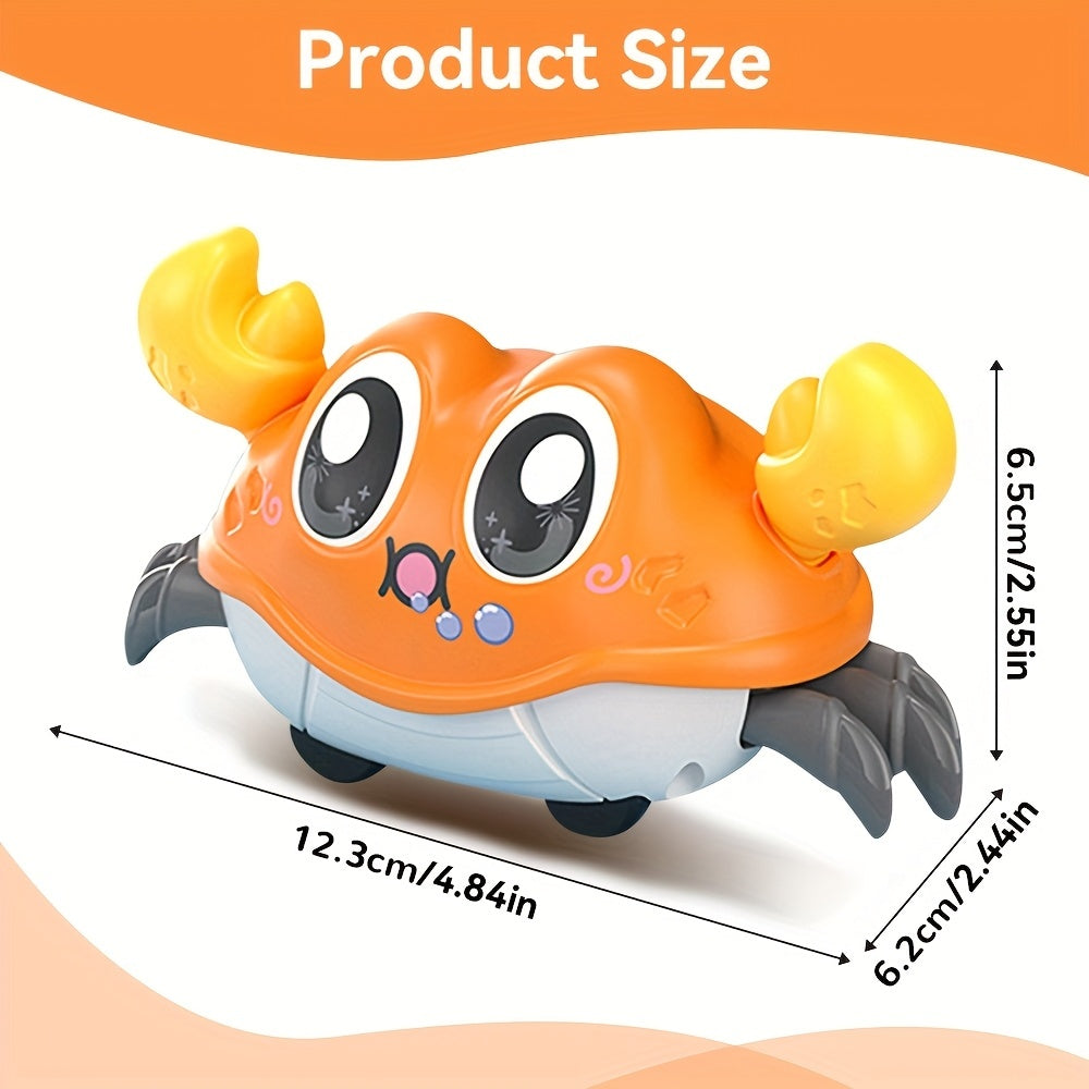 Fun Moving Crab Toy for Active Play, Double Loop Running, Crawling Game, Safe for 6 Months+