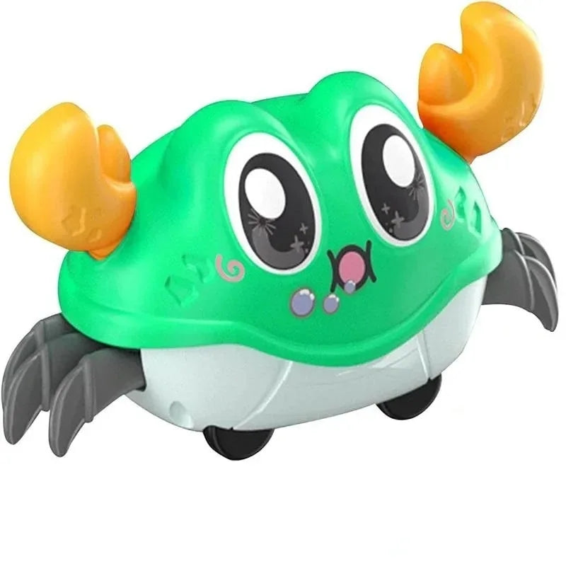 Fun Moving Crab Toy for Active Play, Double Loop Running, Crawling Game, Safe for 6 Months+