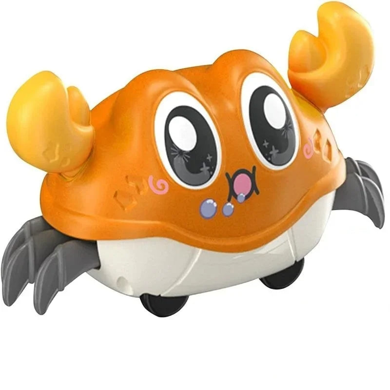 Fun Moving Crab Toy for Active Play, Double Loop Running, Crawling Game, Safe for 6 Months+