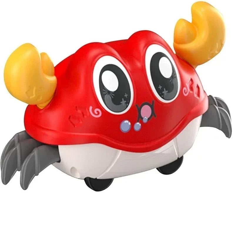 Fun Moving Crab Toy for Active Play, Double Loop Running, Crawling Game, Safe for 6 Months+